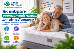 Як вибрати ортопедичний матрац для літньої людини: жорсткість, висота та комфорт