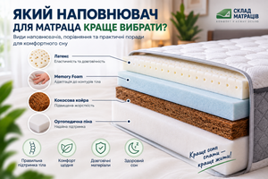 Який наповнювач для матраца краще вибрати: види, порівняння та поради