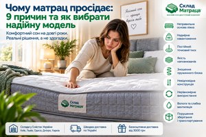 Чому матрац просідає: 9 причин та як вибрати надійну модель