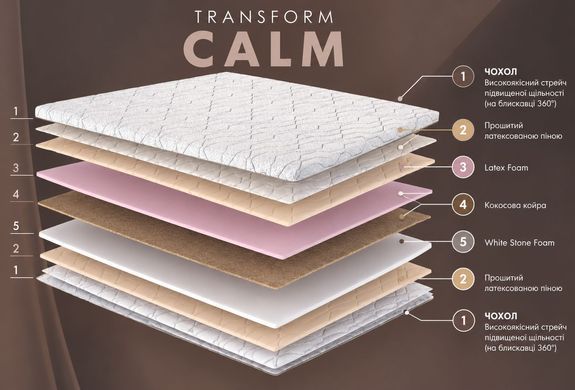 Матрац топпер Transform Calm - Трансформ Кальм 70x190