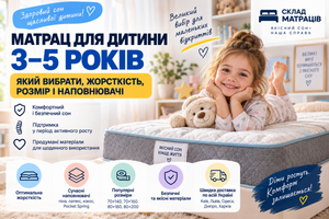 Матрац для дитини 3&ndash;5 років: який вибрати, жорсткість, розмір і наповнювачі