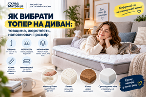 Як вибрати топер на диван: товщина, жорсткість, наповнювач і розмір
